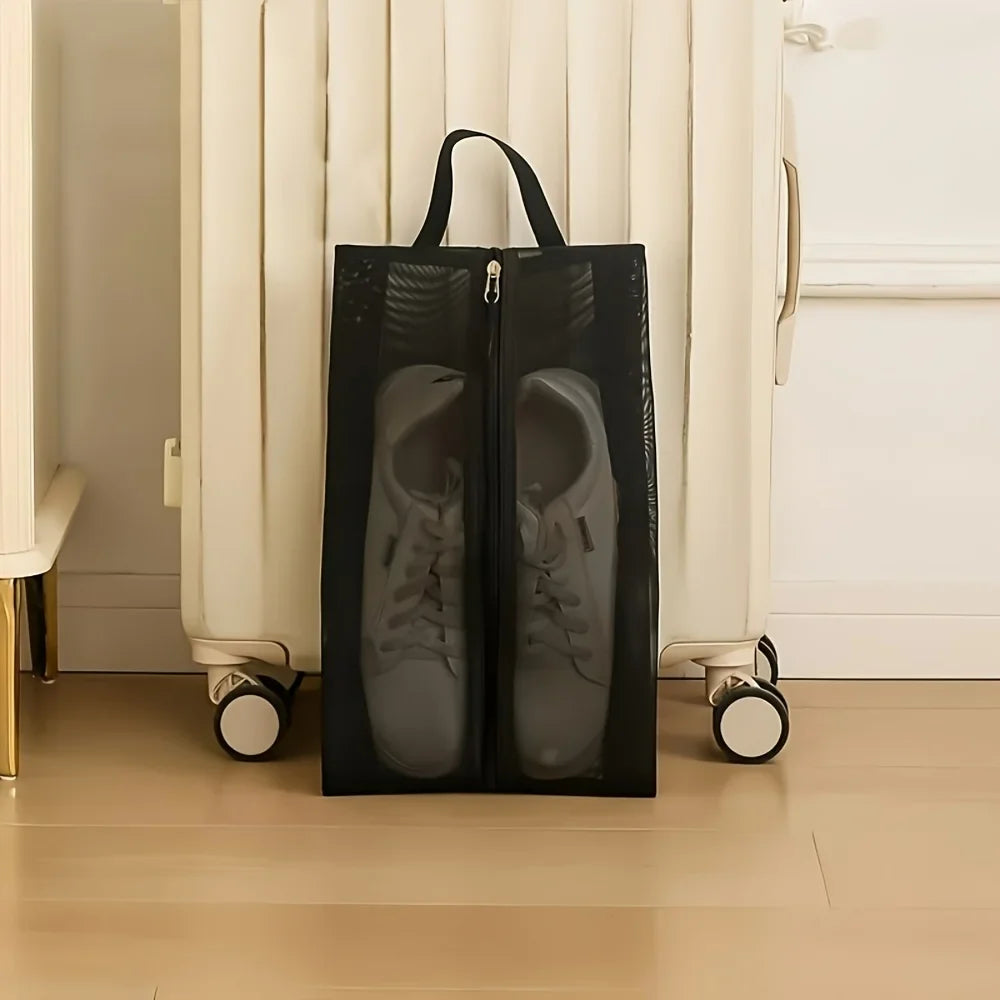 Foldable Breathable Mesh Shoe Bag – Large Capacity Storage