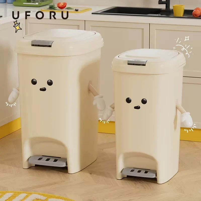 Uforu Large-capacity Bin Pedal DIY Creative Kitchen Dormitory