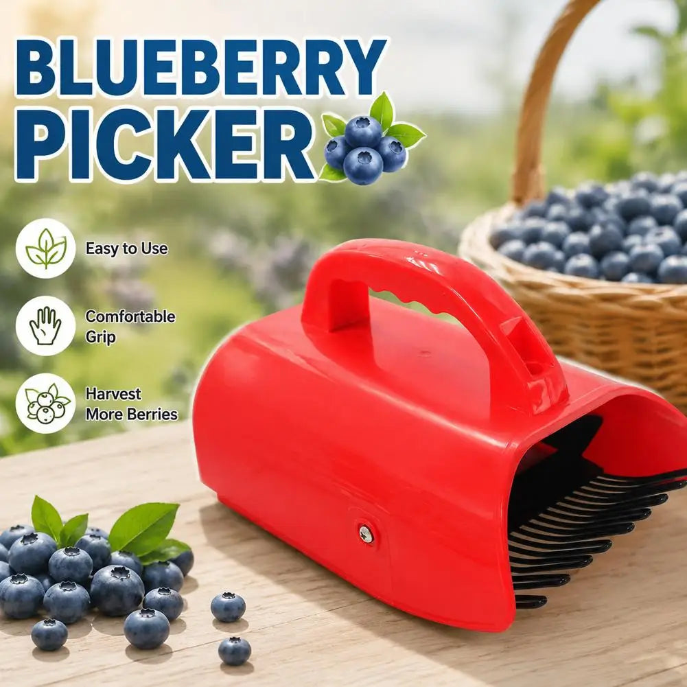 Large Capacity Berry Picker with Metal Comb – Blueberry Tool