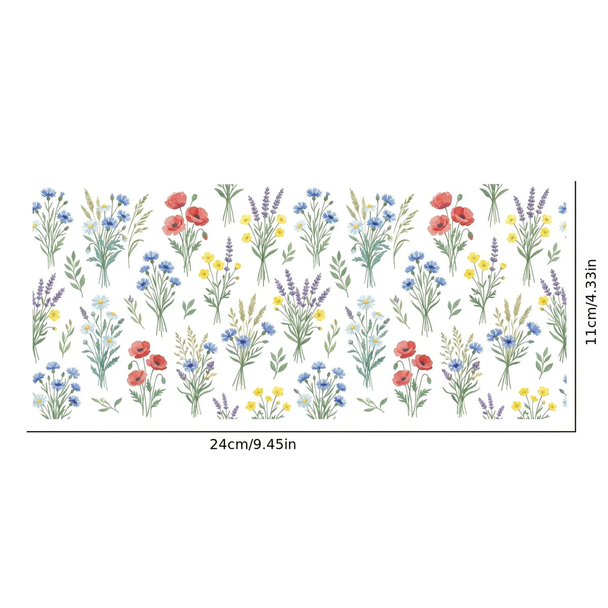Wildflower UV DTF Transfer Sticker | Waterproof Floral Decal