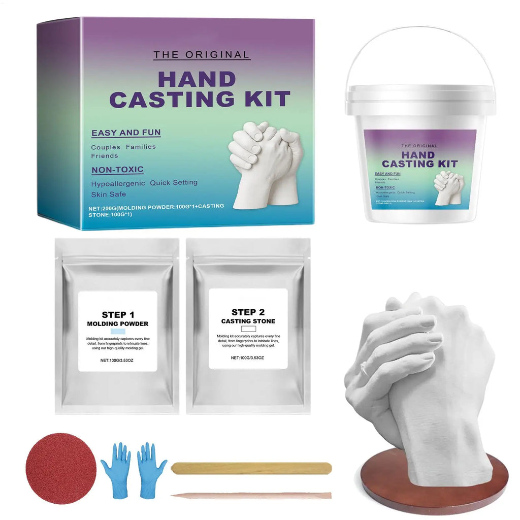 DIY Hand Casting Kit – Couples & Family Plaster Mold Keepsake
