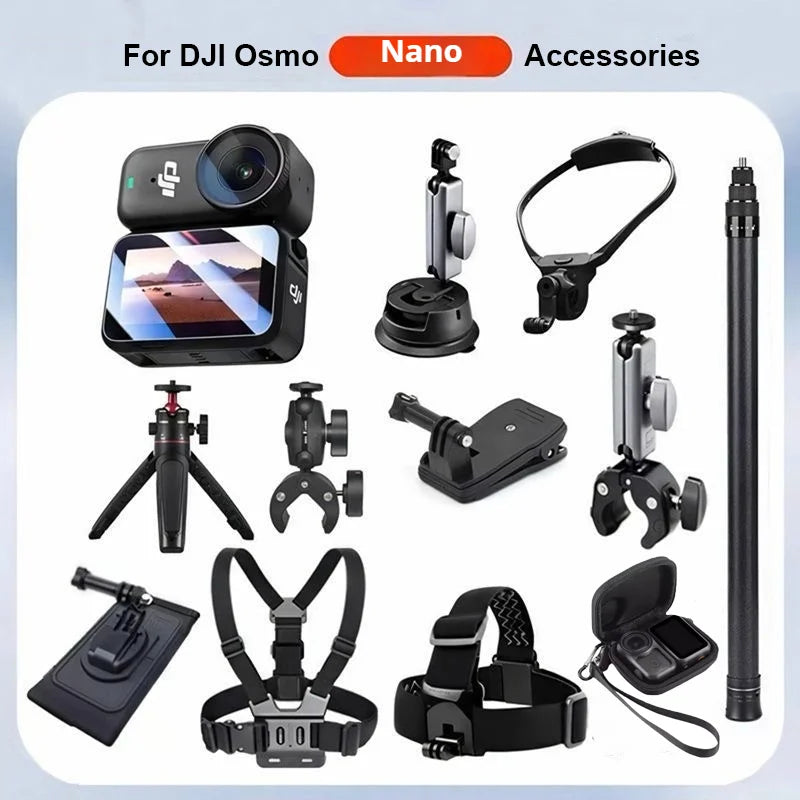 DJI OSMO NANO Accessories Kit – Chest, Head & Neck Mounts