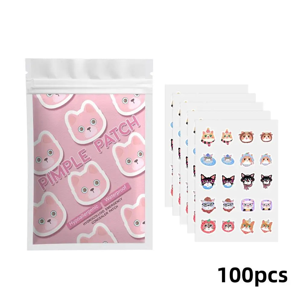 Cute Cat Pimple Patches Cartoon Acne Spot Covering Stickers