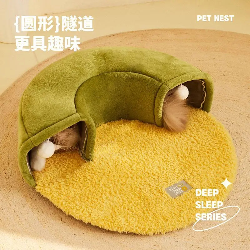 Winter Warm Cat Bed Dog Sleeping Plush Princess Dopamine Little Nest