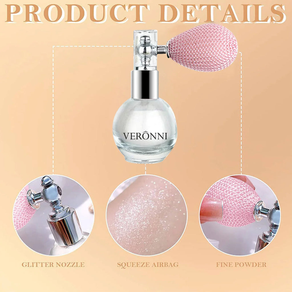 Glitter Body Highlighter Spray – Hair, Face & Skin Shimmer
