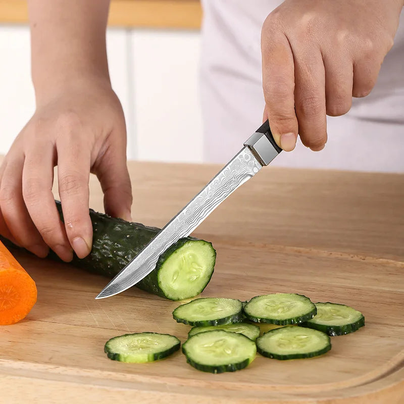 COOKCRAZE Damascus Steel Kitchen Knife – Peeler & Slicer Set