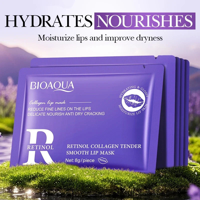 BIOAQUA Crystal Collagen Lip Mask 20pcs – Hydrating Lip Plumper