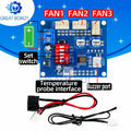 DC 12V PWM Fan Speed Controller Module – Buzzer Alarm & NTC
