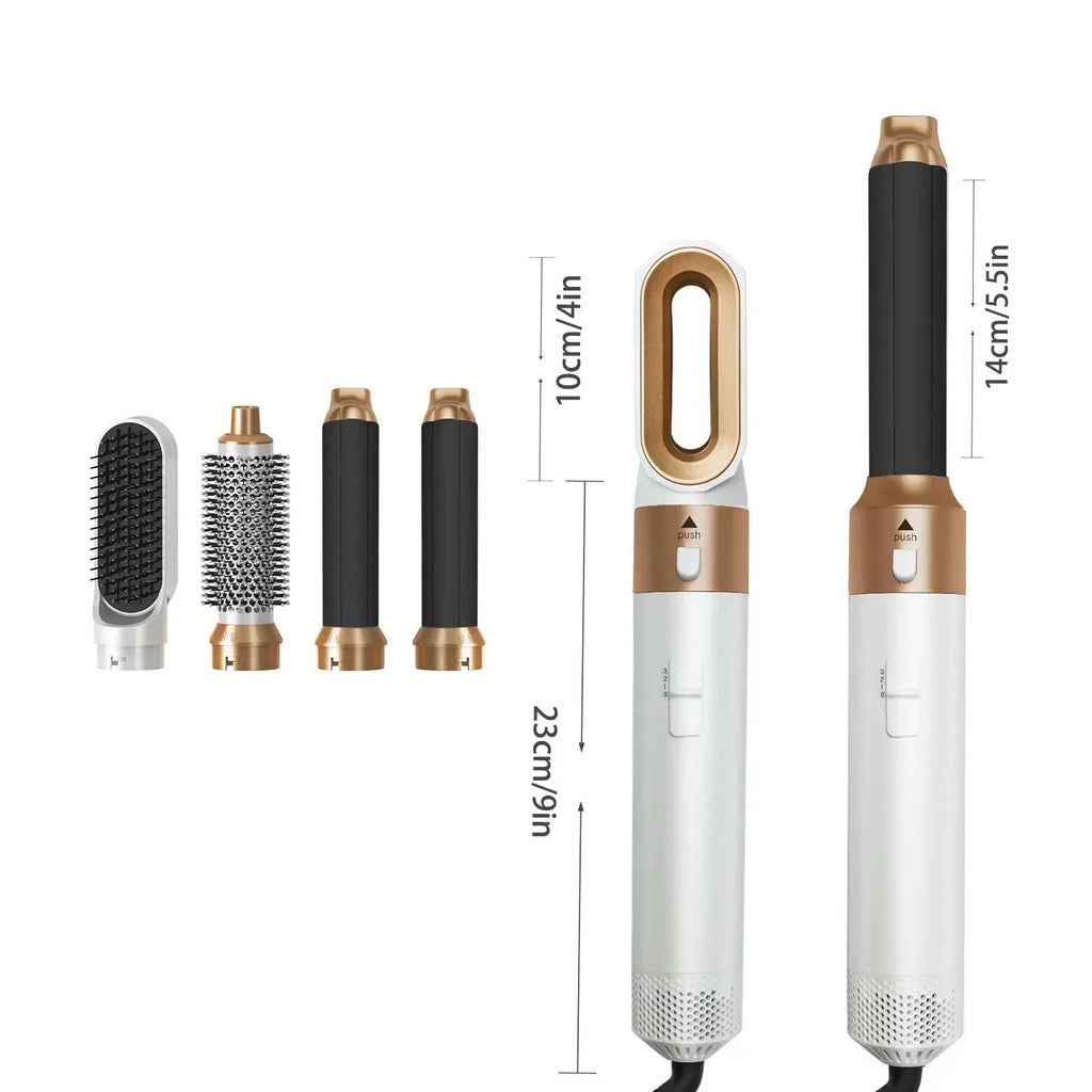 5-in-1 Hair Dryer Curling Iron Hot Air Styling Set | 1000W