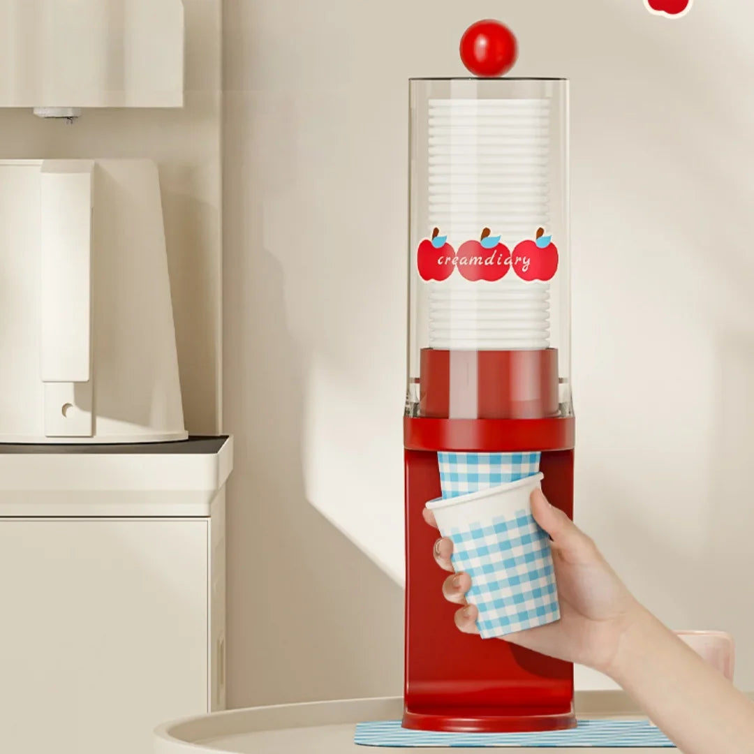 Pull-Type Cup Dispenser for Water Cooler & Bathroom | Plastic