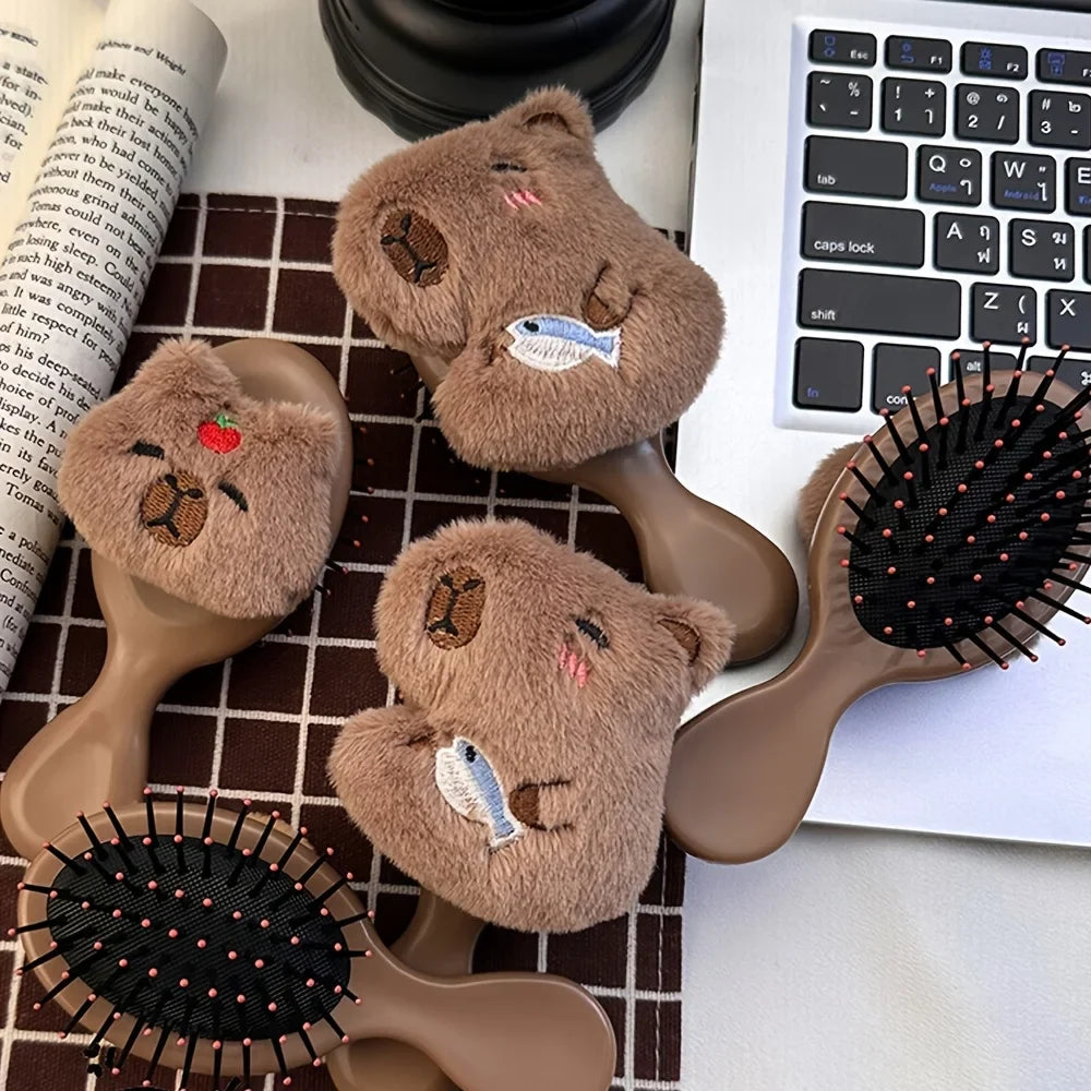 Capybara Mini Air Cushion Hair Brush – Portable Scalp Massager