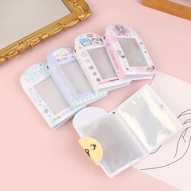 Cartoon 28 Card Slots Photo Binder 3-inch Kpop Album Postcard