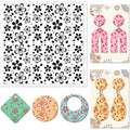 Cherry Blossom Polymer Clay Texture Sheet & Stamp – 14x14cm