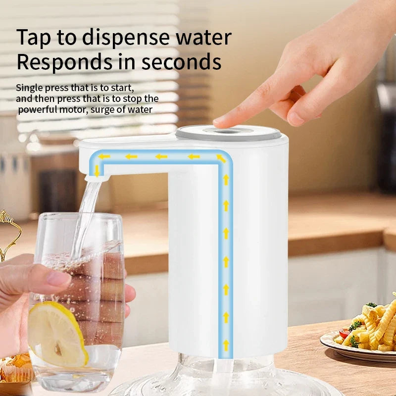 1200mah Food Grade Water Dispenser Pump Portable USB Rechargeable