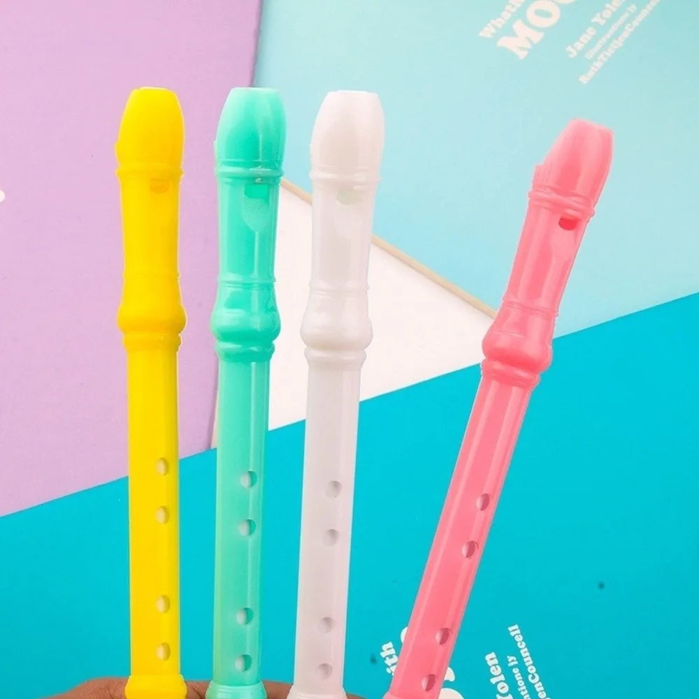 4-Pack Clarinet Shape Candy Color Gel Pens | Fun Student Gift