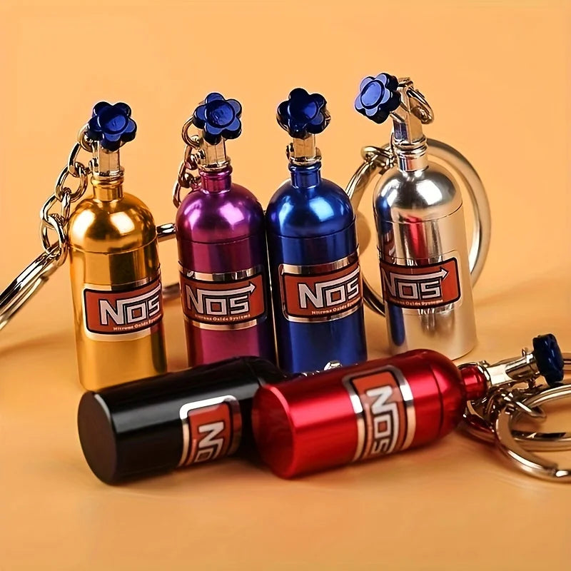 1/10 RC Car Metal NOS Nitrogen Bottle Decorative Part & Chain
