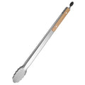 Leeseph Stainless Steel Food Tongs with Wooden Handle | 7–16"