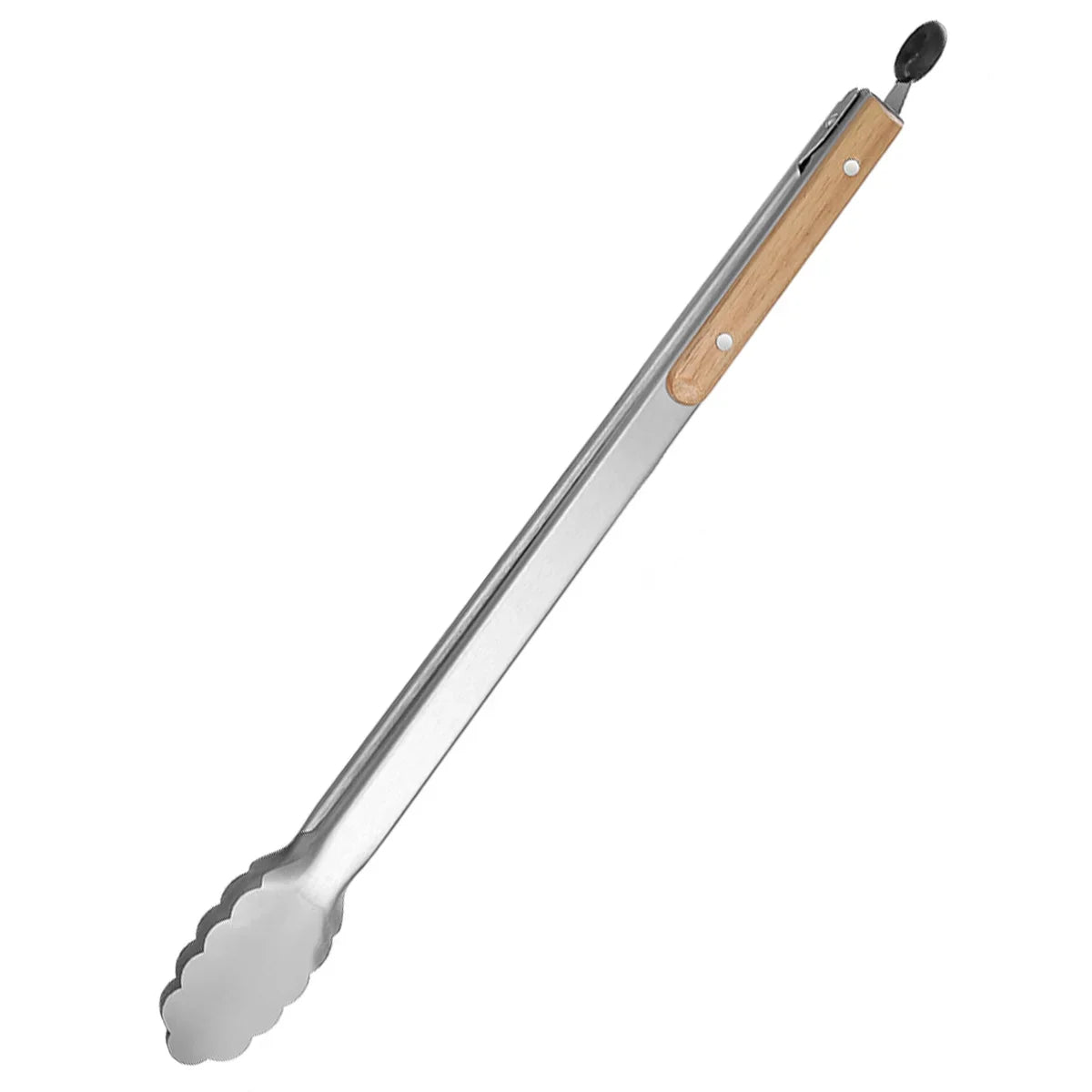 Leeseph Stainless Steel Food Tongs with Wooden Handle | 7–16"