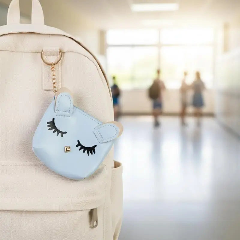 Cute Cat Keychain Coin Purse | Mini Zipper Wallet Bag