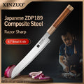 XINZUO 8.7" Bread Knife ZDP-189 Steel & Desert Ironwood Handle