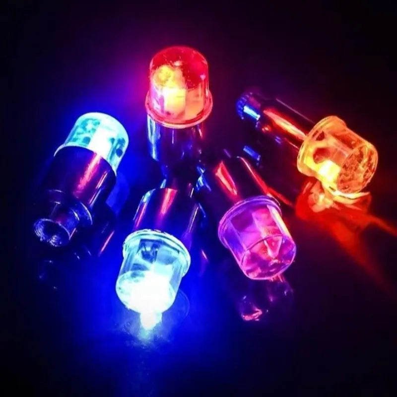 LED Tire Valve Caps – Colorful Glow for Bike, Motorcycle & Car