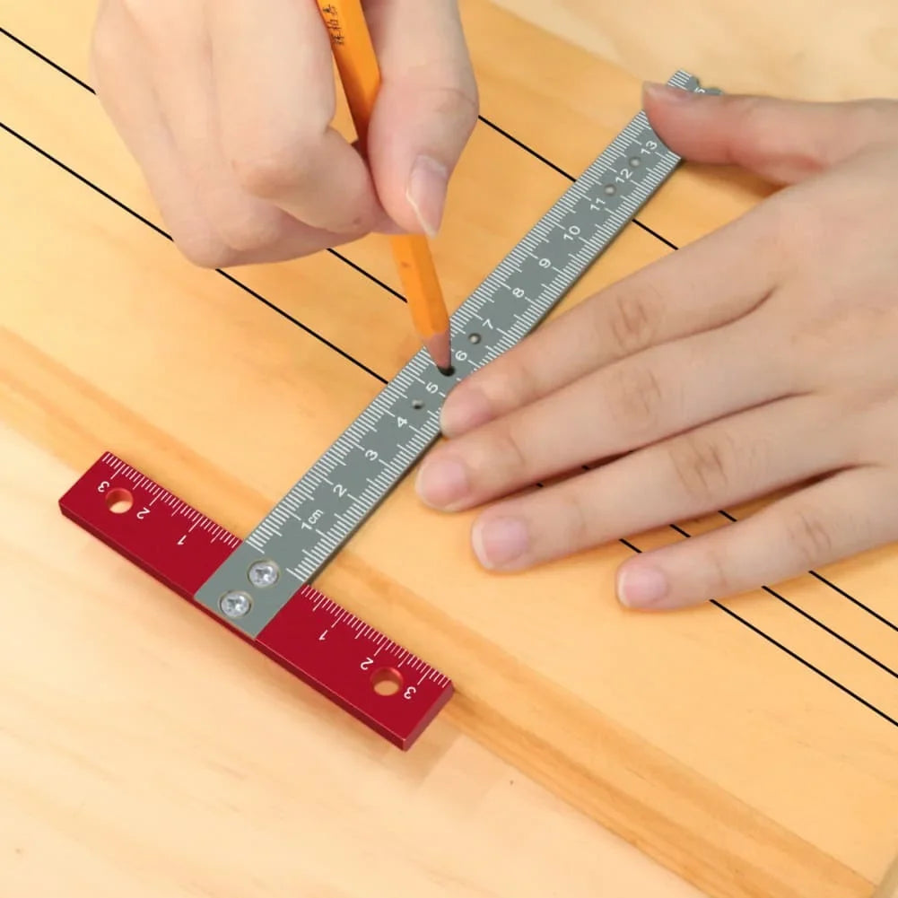 Aluminum Alloy T Square Ruler – Woodworking Marking Gauge
