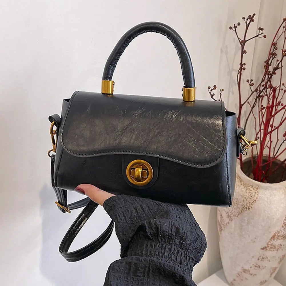 Women's PU Leather Slouchy Tote Shoulder & Crossbody Bag