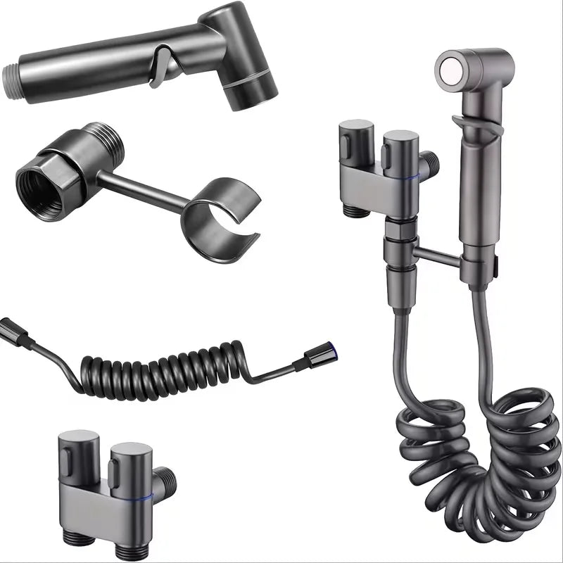 Handheld Bidet Sprayer Set – Portable Cold Water Toilet Cleaner