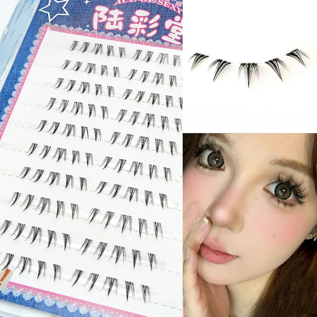 Korean Segmented Lower False Lashes – Natural Cluster Lashes