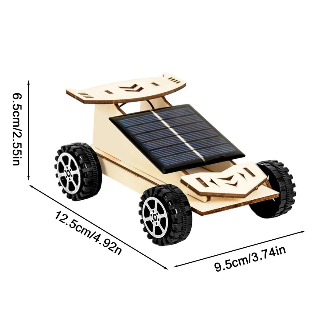 Solar Powered Wooden DIY Lunar Rover STEM Kit for Kids Ages 6–12
