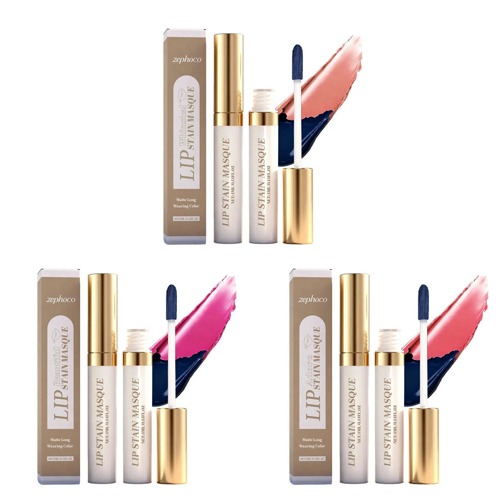 Zephoco Matte Peel-Off Lip Gloss – Moisturizing & Volumizing