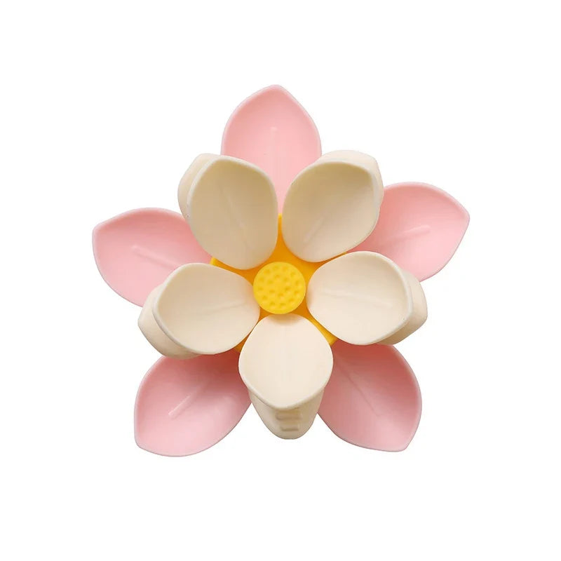 3D Lotus Shape Magnetic Snack Bag Sealer Clip Food Sealing Fridge