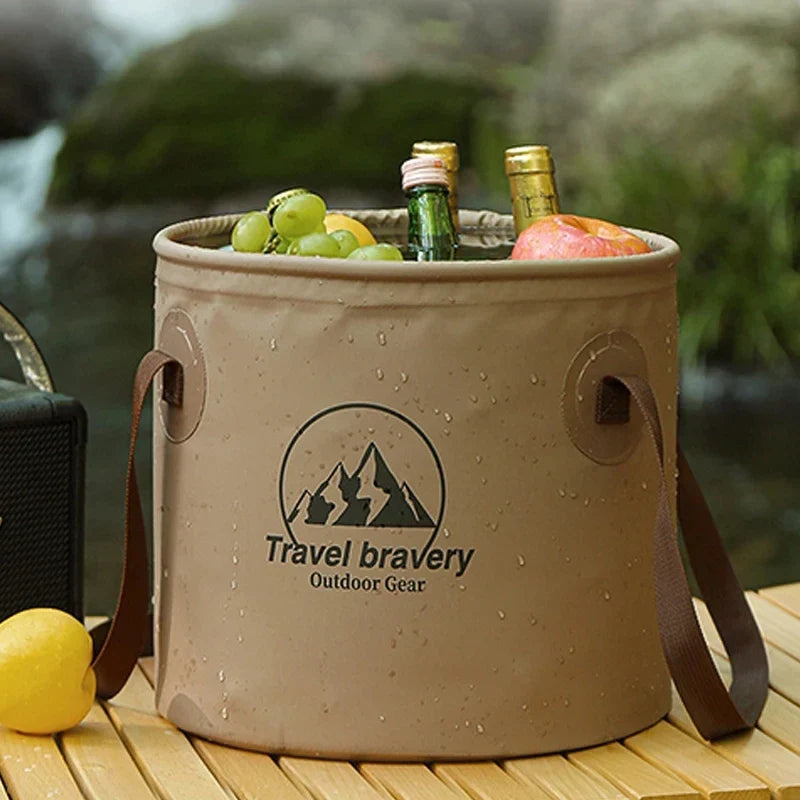Foldable Waterproof Bucket – Portable Camping, Hiking & Fishing