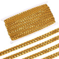 Gold Metallic Sequin Lace Trim Ribbon 14.22 Yds – Craft Sewing