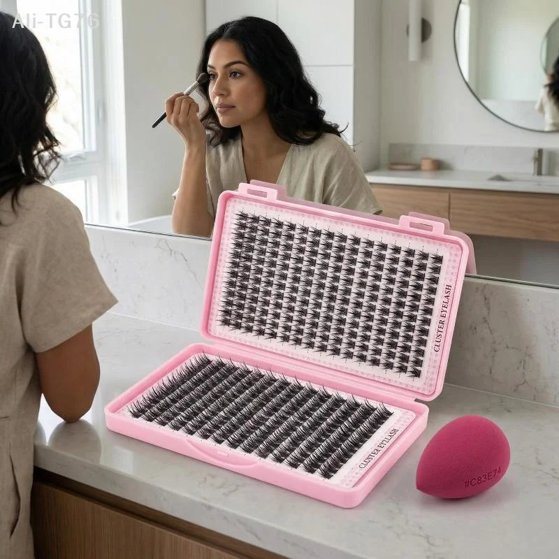 392 Pcs Eyelash Extension Kit | Fluffy DIY Lash Set & Tools