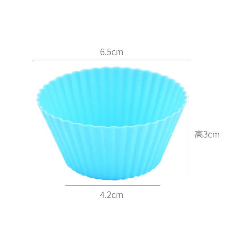6-Piece Silicone Cupcake & Muffin Molds – Reusable Baking Set