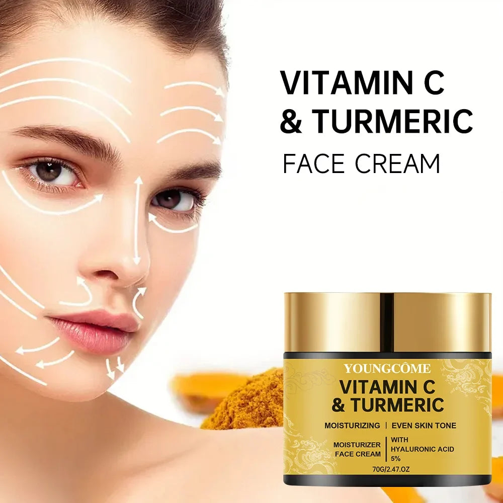 Turmeric Vitamin C Face Cream Retinol Moisturizing Firming Hyaluronic