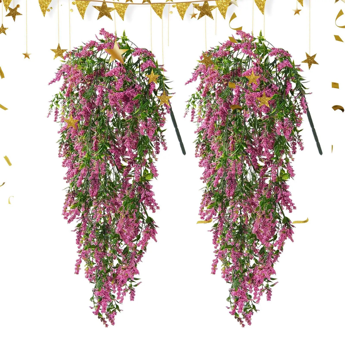 2-Pack Artificial Hanging Vine Garland Flowers | Indoor & Outdoor
