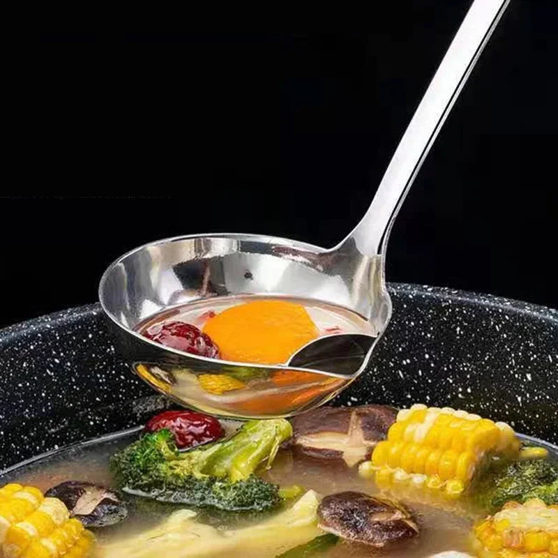 Stainless Steel Fat Skimmer Spoon – Soup Oil Separator