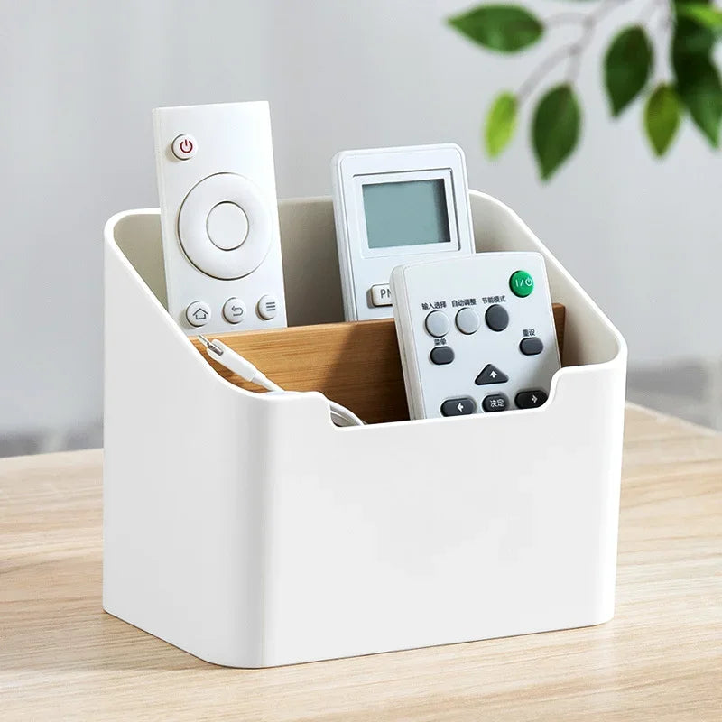 Desktop Storage Organizer Box | Remote, Tissues & Cosmetics