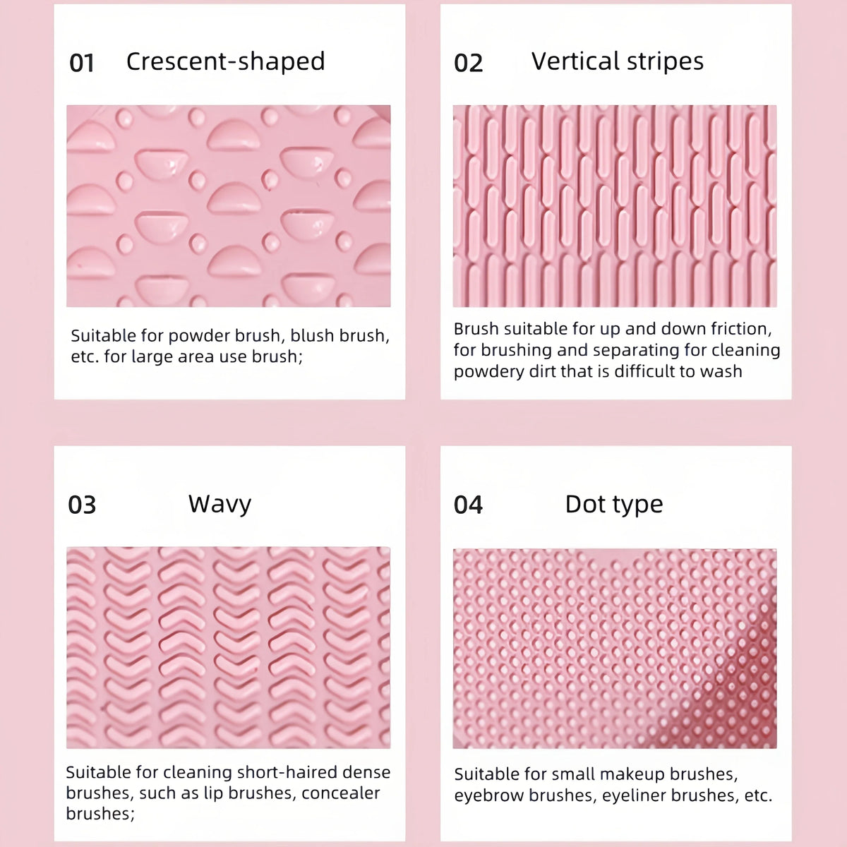 Makeup Brush Cleaner Silicone Pad Wash Mat Bowl Foldable Cosmetic