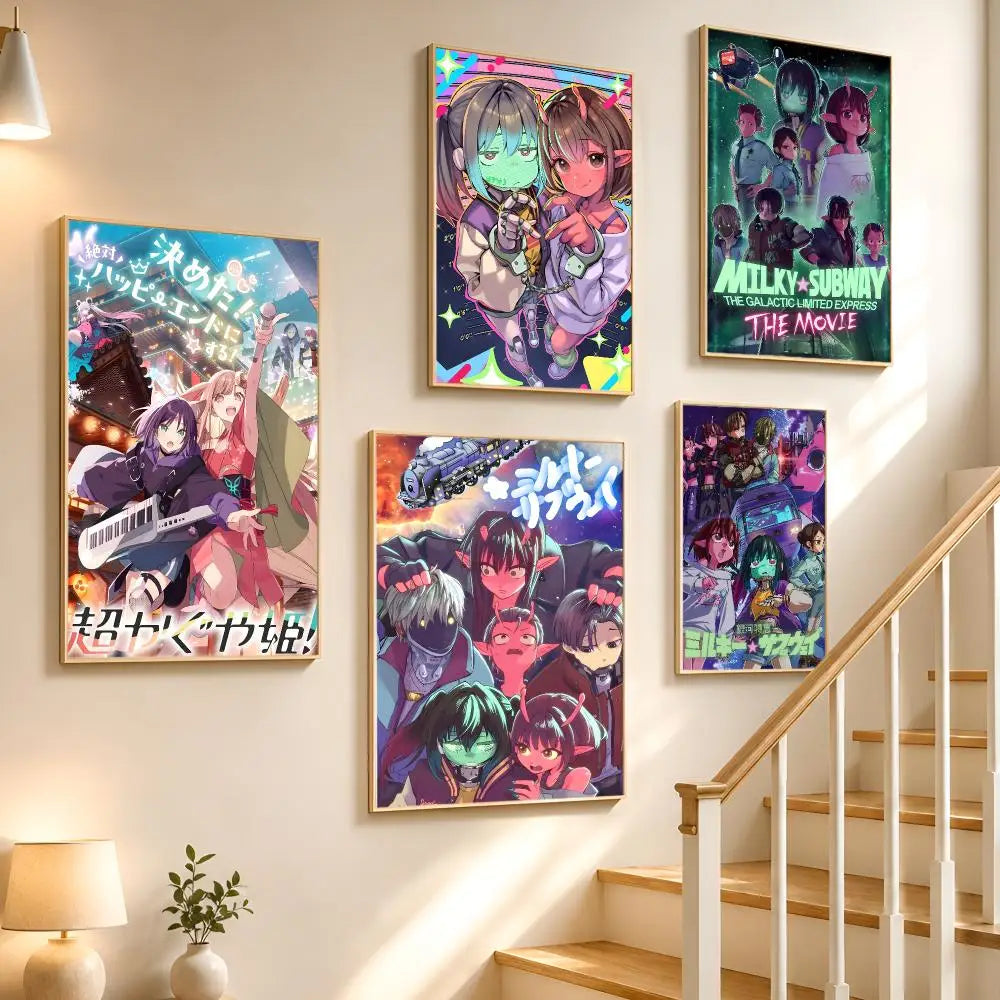 Milky Subway Anime Poster HD Waterproof Wall Sticker | Décor