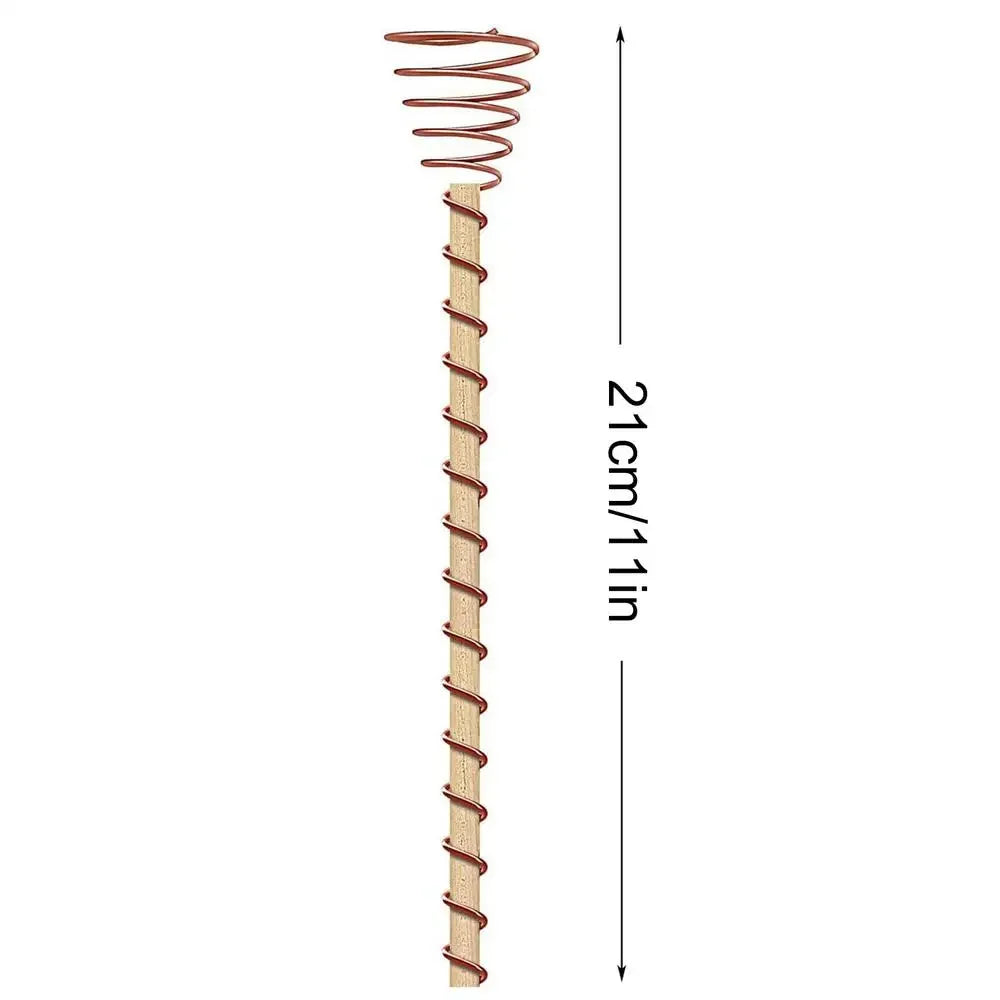 6-Pack Electroculture Copper Coil Plant Stakes for Garden Growth