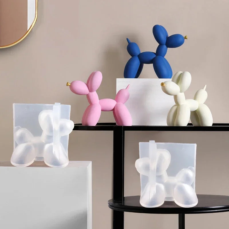 Candle Mold Stereoscopic Balloon Dog Decoration Resin Gypsum