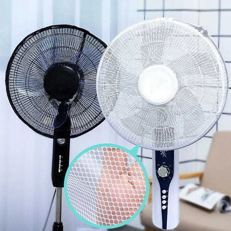 Electric Fan Safety Mesh Cover – Finger Guard for Kids 12–16"