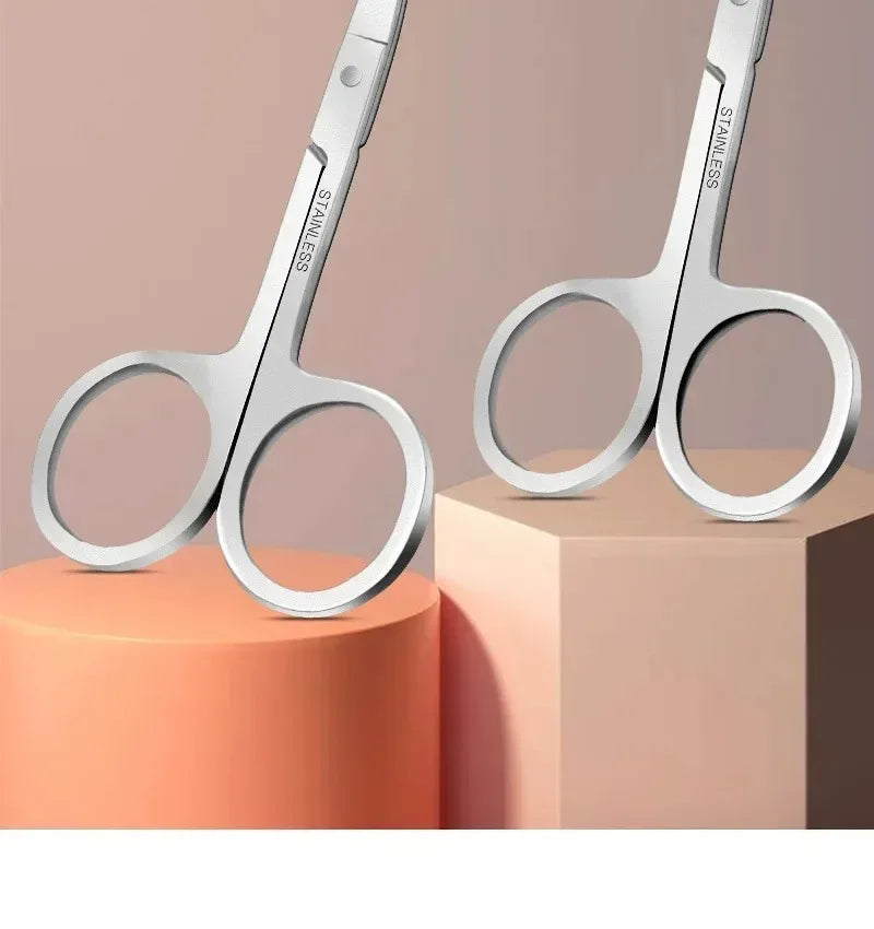 10-Piece Curved Manicure Scissors Set – Stainless Steel
