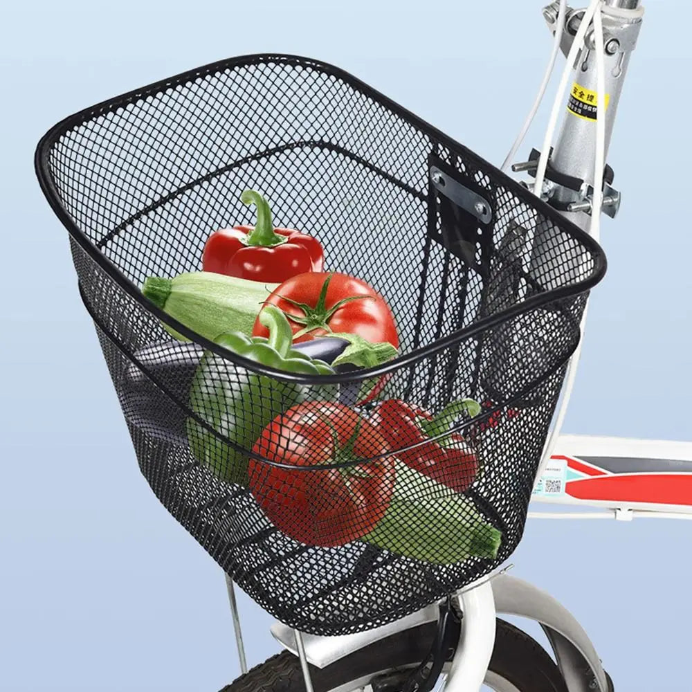 Metal Bicycle Basket – Front & Rear Hanging Bike Storage