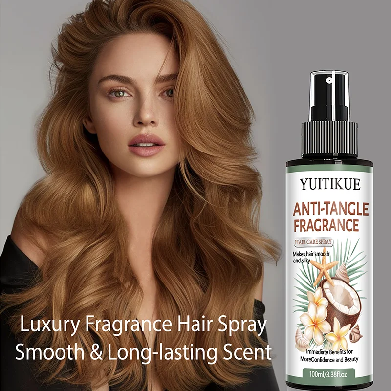 YUITIKUE Coconut Argan Oil Hair Spray – Detangle & Shine