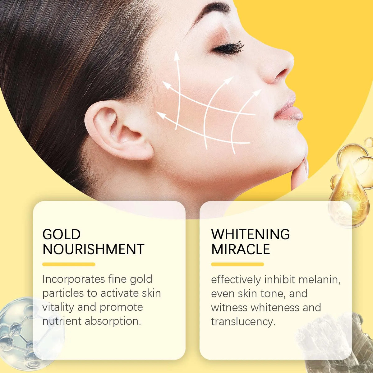 Gold Sleeping Mask – Niacinamide Pore Tightening & Brightening