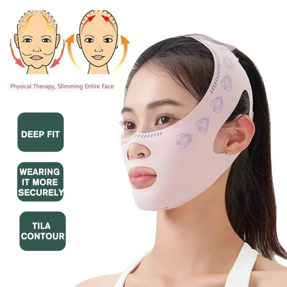1 2 Female Facial Slimming Patch V-shaped Line Shaper Anti Wrinkle